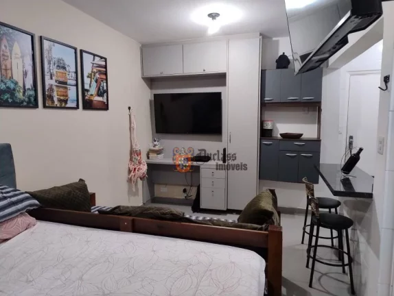 Imagem Kitnet com 1 dormitório à venda, 34 m² por R$ 310.000 - Ponta da Praia - Santos/SP