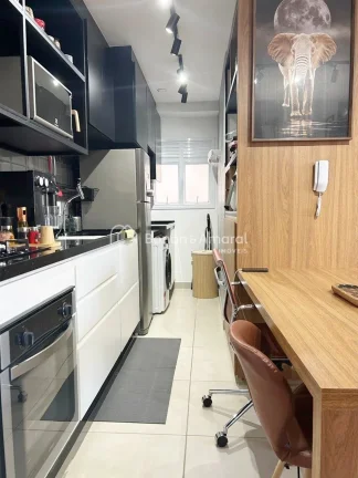 Imagem Studio moderno, acabamento impecável, com 42 m², mobiliado com 1 dormitório, suíte, sala integra...