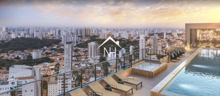 Imagem apartamento de 131m com 3 Suítes, Hall Privativo,2 Vagas, Terraço Gourmet, Academia, Churrasqueira, Brinquedoteca,Deck, Piscina,Solarium, Spa, Lareira