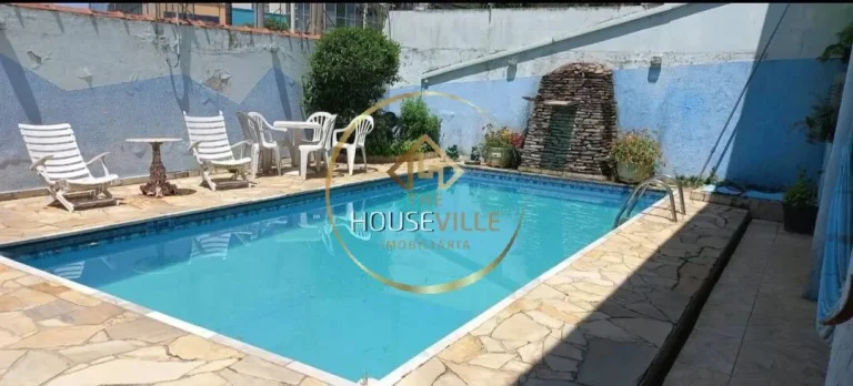 Imagem Casa 4 dormitórios (1 suíte) com piscina e edícula, Esplanada, Sjc.