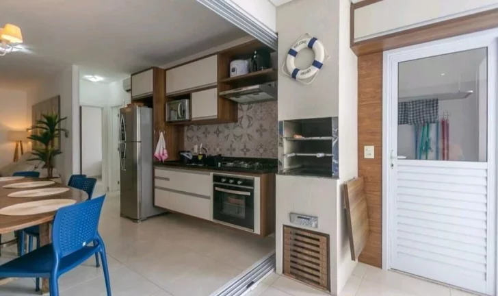 Imagem Apartamento com 2 dormitórios para alugar, 75 m² por R$ 600,00/dia - Acarau - Ubatuba/SP
