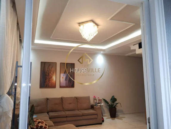 Imagem Casa Sobrado, 3 dormitórios ( 2 suítes), 2 vagas, Setville, Sjc.