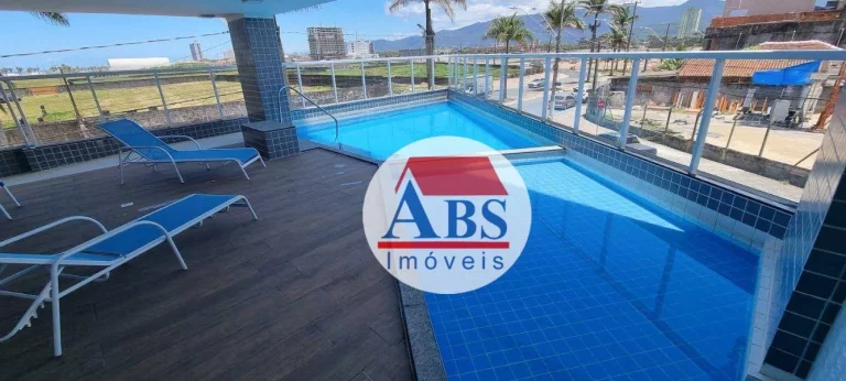 Imagem Apartamento com 1 dormitório para alugar, 55 m² por R$ 2.000,01/mês - Nova Mirim - Praia Grande/SP