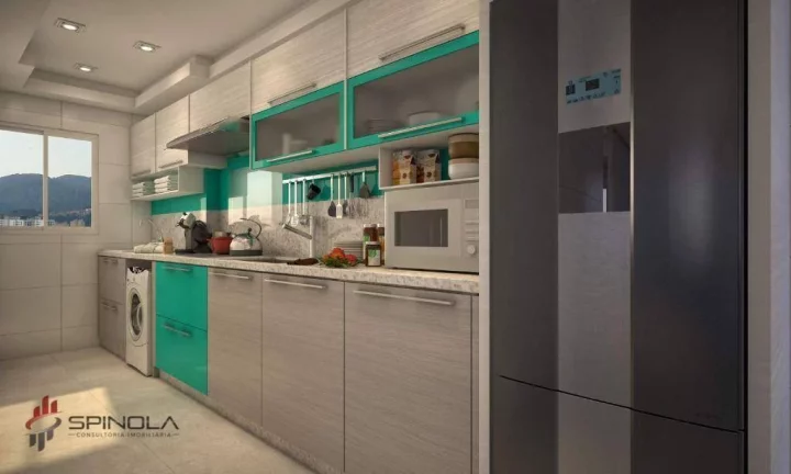 Imagem Apartamento com 2 dormitórios à venda, 55 m² por R$ 372.736,06 - Aviação - Praia Grande/SP