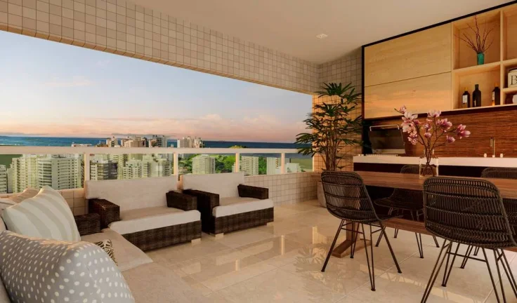 Imagem APARTAMENTO COM 95.75 m² - JARDIM LAS PALMAS - GUARUJA SP