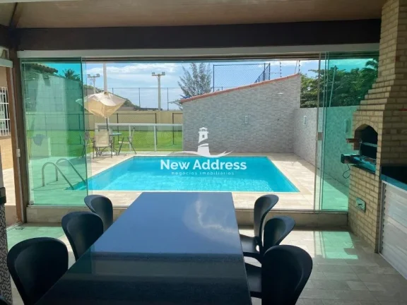 Imagem Casa montada, com área gourmet, piscina e campo, à venda em Setiba - Guarapari