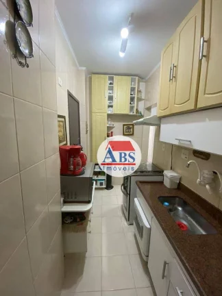Imagem Apartamento com 2 dormitórios à venda, 82 m² por R$ 695.000 - Gonzaga - Santos/SP Porteira Fechada Vista Mar