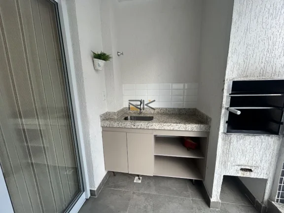 Imagem APARTAMENTO PRAIA GRANDE com 2 dormitórios sendo 1 suíte,1 vaga de garagem, varanda gourmet com churrasqueira