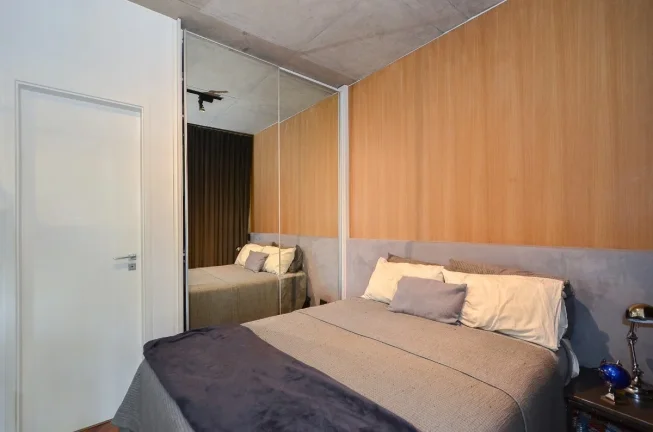 Imagem Studio Vila Mariana - 44M², 1 Dorm, 1 Vaga Demarcada, Varanda, Armários, Piscina, Churrascaria, Academia, Lavanderia Coletiva.