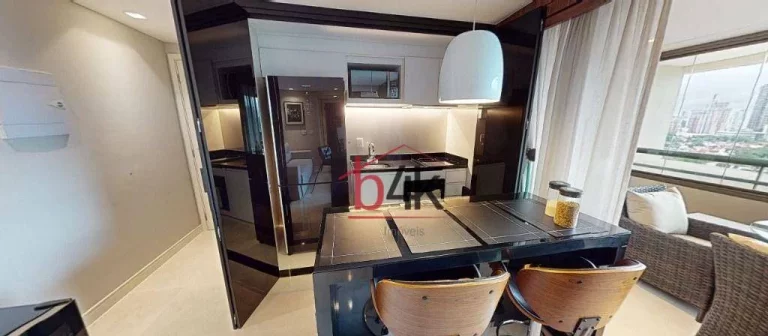 Imagem Apartamento mobiliado com 2 dormitórios para venda ou aluguel no Brooklin