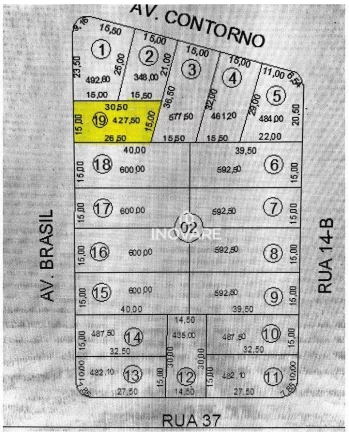 Imagem Terreno à venda, 427 m² por R$ 45.000,00 - Setor Suleste - Cachoeira Dourada/GO
