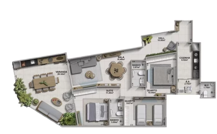 Imagem Aveiro - Apartamento à venda no bairro Recreio dos Bandeirantes - Rio de Janeiro/RJ