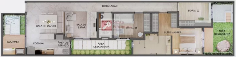 Imagem Apartamento para Venda em Santo André, Vila Pires, 3 dormitórios, 1 suíte, 2 banheiros, 2 vagas