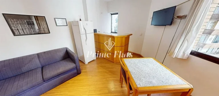 Imagem Flat disponível para venda no Hotel Hampton Park, com 31m², 1 dormitório e 1 vaga
