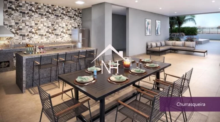 Imagem apartamento de 48m com 2 dormitórios,1 vaga,terraço,Salão de festas e jogos,fitness,lavanderia,piscina,deck,bicicletário, bar,churrasqueira,pet place