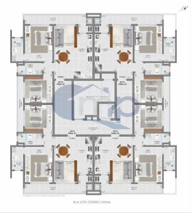 Imagem Apartamento á venda com 2 dormitórios no centro de Torres/RS