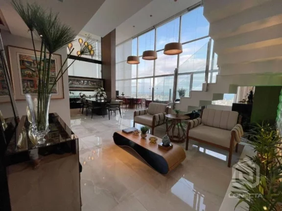 Imagem A 5ª Avenida selecionou esse exclusivo DUPLEX decorado pé direito de 6 metros, 200 m² piscina privativa no Charmoso Edifício LUMIERE Horto Florestal