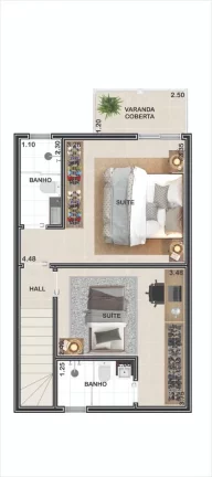 Imagem Sobrado de Condomínio com 2 dorms, Praia do Sonho, Itanhaém - R$ 507 mil, Cod: 2193