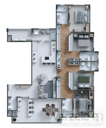 Imagem Apartamento 4 ou + dormitórios para Venda em Balneário Camboriú / SC no bairro Centro