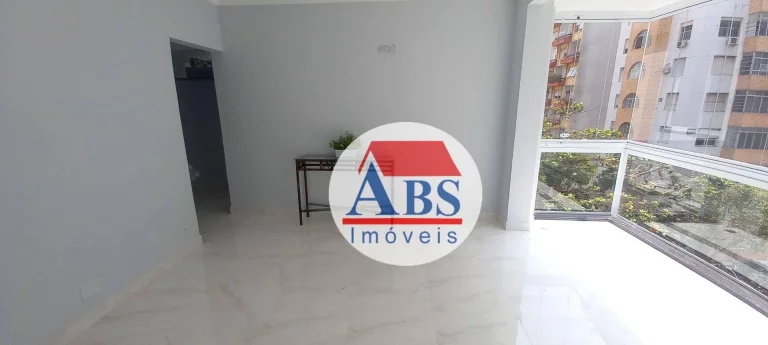 Imagem Apartamento com 2 dormitórios à venda, 92 m² por R$ 760.000 - Gonzaga - Santos/SP Vista mar da sacada
