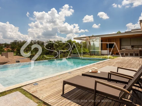 Imagem Fascinante residência contemporânea, totalmente mobiliada e com vista única para o campo de golfe à venda no Terras de São José I