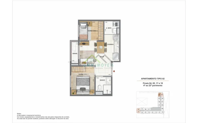 Imagem Pixinguinha - Condomínio Rosa - Apartamento 2 quartos, Porto Maravilha