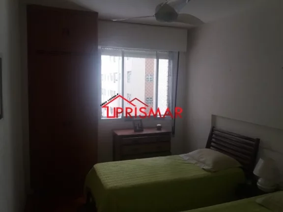Imagem 2 dormitorios + dependencia de empregada, frente ao mar, pompéia 1 vaga