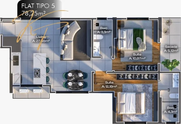 Imagem Apartamento à venda em Itapema-SC, Meia Praia: 1 quarto, 1 suíte, 1 vaga, 0,71m² área. Venha conferir!
