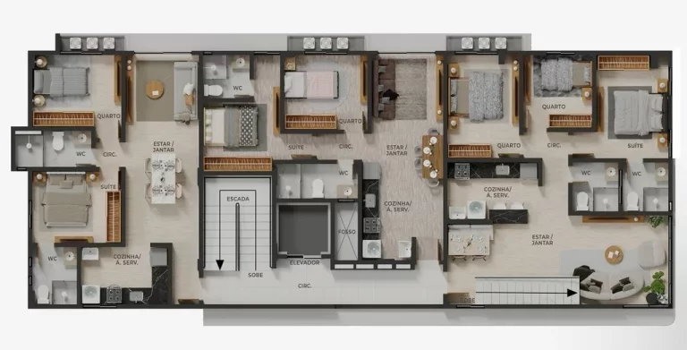 Imagem Cobertura à venda, 56 m² por R$ 720.400,00 - Bessa - João Pessoa/PB