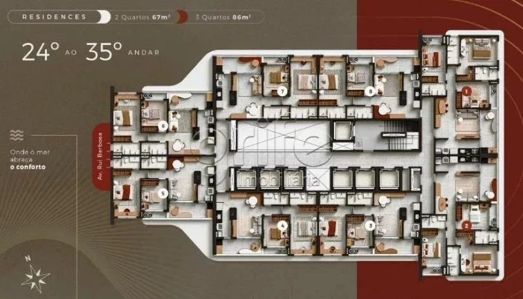 Imagem Beach Class Unique - Meireles - Fortaleza-CE. Av. Rui Barbosa, 901 - Meireles, Fortaleza - CE, 60115...