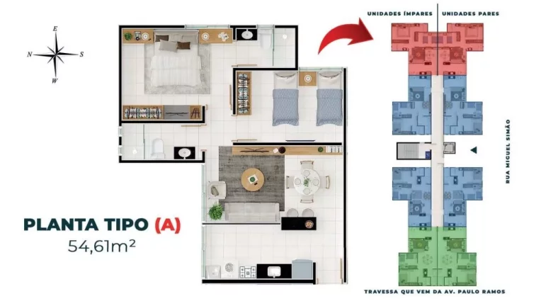 Imagem Apartamentos no centro de Timon/MA, a partir de R$ 216.000,00 - Condomínio MIRAFLORES II RESIDENCE