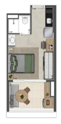 Imagem Sua melhor oportunidade para morar ou investir. Em frente a PUC e a 200m da Av. Sumaré! Preço e di...