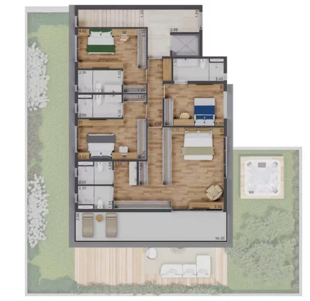 Imagem Luxuoso Apartamento de 4 Quartos no Jardim Guedala, São Paulo-SP Condomínio Casa Arbo 515m² 4 Suítes 6 Banheiros 4 Vagas