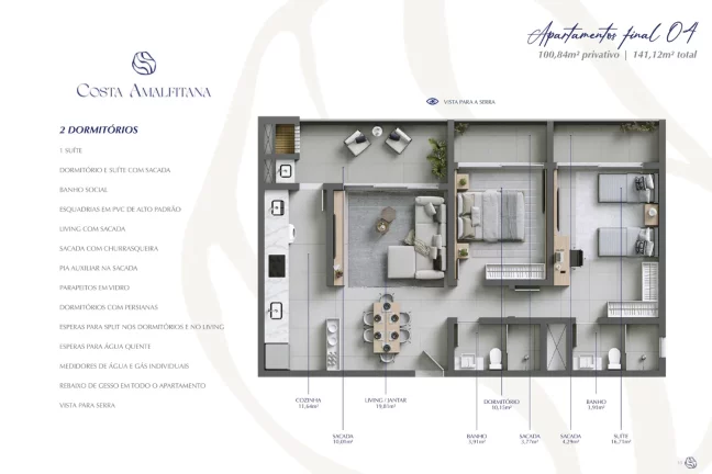 Imagem Apartamento à venda em Passo de Torres, Centro, com 3 quartos, 147,6m²
