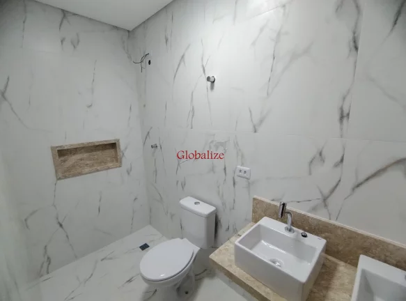 Imagem Casa Sopreposta Alta com 3 suítes e 2 vagas no bairro Aparecida em Santos por R$1.090.000,00