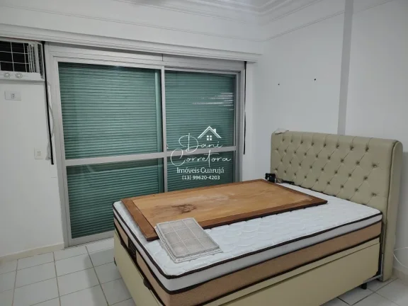 Imagem Apartamento com vista para o mar e lazer, 3 quartos com suíte e 2 vagas na Pitangueiras, Guarujá-SP - 165m² de área.