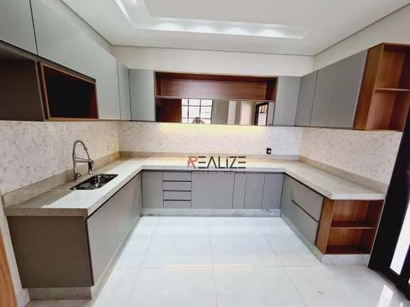 Imagem Casa moderna com 3 suítes e escritório à venda, 235 m² por R$ 2.250.000 - Condomínio Maria Dulce - Indaiatuba/SP