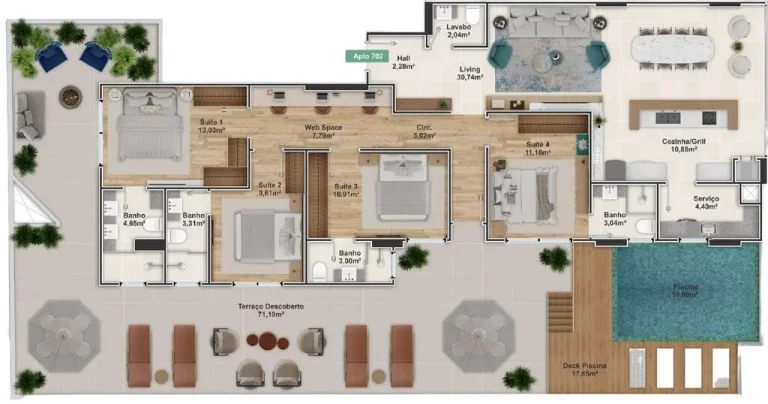 Imagem Apartamento 5 Dormitórios para venda em Balneário Camboriú - SC