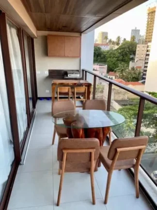 Imagem A 5ª Avenida Imóveis selecionou esse exclusivo Apt. no cobiçado NAU BARRA, planta MALDIVAS 2/4 suite 66,34m² varandão: porteira fechada e vista mar