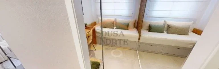 Imagem Apartamento com 36m², 2 dormitórios, 1 banheiro, sala com varanda integrada, bem ventilada e ilumi...