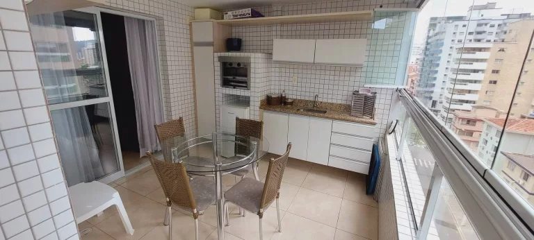 Imagem Espetáculo de apartamento 3dorm no Canto do Forte com Vista Mar