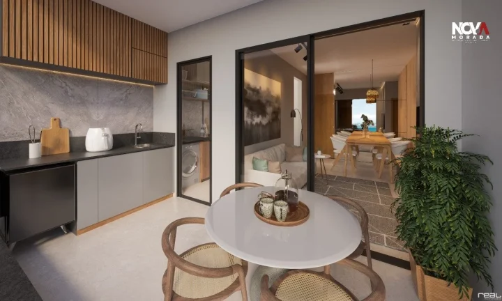 Imagem Conheça o Harmony Tenchno Home, um apartamento à venda na Praia de Itaparica, Vila Velha. Este emp...
