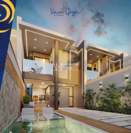 Imagem Van Gogh Eusébio, casas duplex a venda no Eusébio-CE.