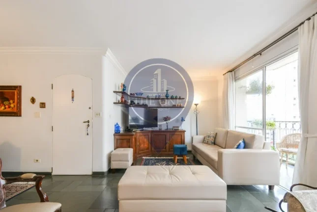 Imagem Apartamento de luxo à venda em Moema, São Paulo-SP: 4 quartos, 1 suíte, 2 salas, 4 banheiros, 3 vagas de garagem, 161m².
