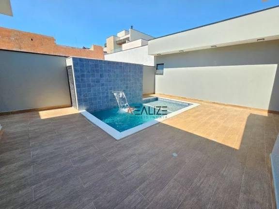 Imagem Casa térrea em condomínio com 3 suítes e escritório à venda, por R$ 1.450.000 - Indaiatuba/SP