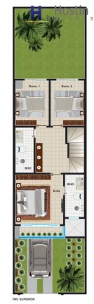 Imagem Sobrado com suíte e dois quarto no centro