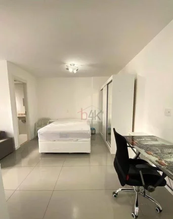 Imagem Studio mobiliado à venda no Brooklin , 31m², 1 vaga. Oportunidade para investidor: já alugado!