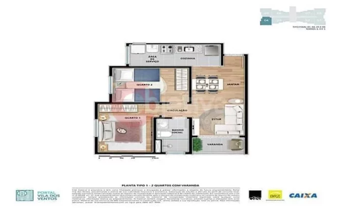 Imagem Apartamento com 2 dormitórios à venda, 53 m² - Nova São Pedro - São Pedro da Aldeia/RJ
