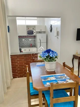 Imagem Apartamento à venda em Guarujá-SP, Pitangueiras: 1 quarto, 2 salas, 1 banheiro, 46m² de área. Venha conferir!
