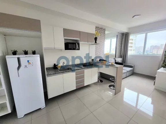 Imagem Loft de 37m2 com 1 dormitório para alugar no Marco Zero Mix Residence na Avenida Kennedy 1230- Jardim do Mar